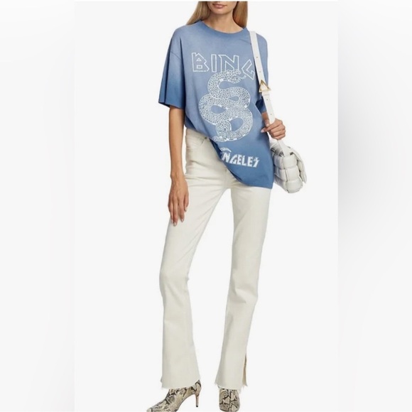 Anine Bing Denim - Anine Bing Roxanne frayed high-rise bootcut jeans